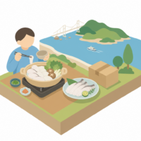 鱧は料亭で食べる魚だと思っていた。骨切り済みで、家の鍋に届く淡路島のセット
